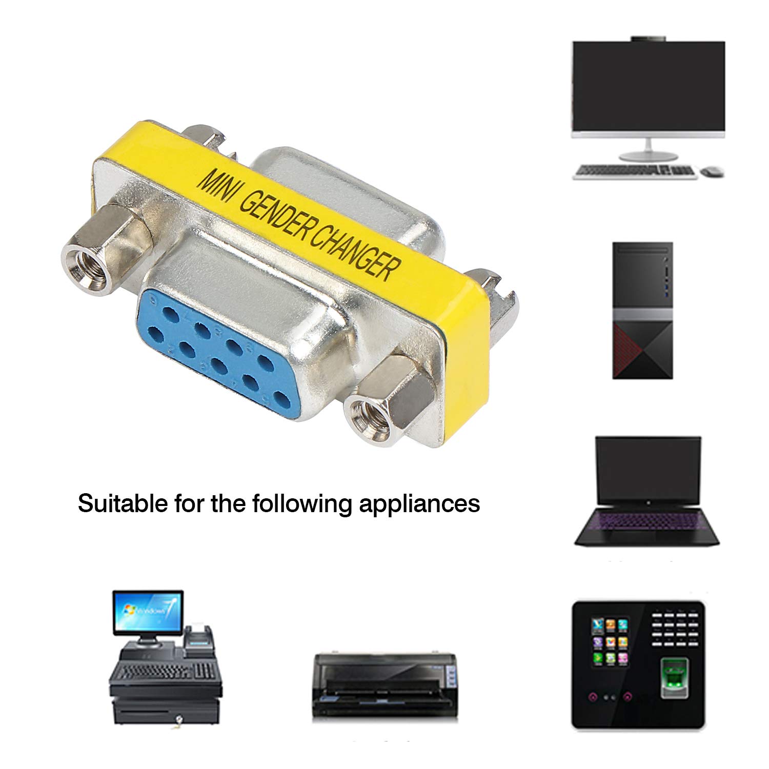 abcGoodefg 9 Pin RS-232 DB9 Female to Female Serial Cable Gender
